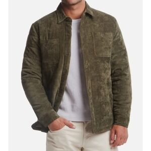 Weatherproof Vintage Jacket Men's Olive Green XL/EG Corduroy ButtonFront Quilted